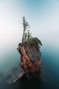 The rock at Tettegouche State Park during the summer Royalty Free Stock Photo