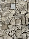 Rock texture for background detail. Ancient stones wallpaper. Royalty Free Stock Photo