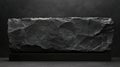Rock Texture on a Black Background Stone podium for Product Display Royalty Free Stock Photo