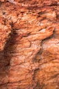 Rock texture with deposits of iron ore and copper Royalty Free Stock Photo