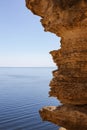 Rock texture and sea