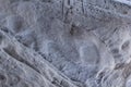 Stone texture in snow and ice. Mountain wall. Rock texture. Royalty Free Stock Photo