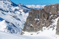 Rock. Tignes, France. Royalty Free Stock Photo