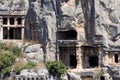 Rock tombs of Demre Myra, Turkey Royalty Free Stock Photo