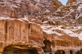 Rock Tombs Street of Facades Petra Jordan Royalty Free Stock Photo