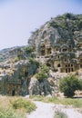 Rock tombs myra turkey Royalty Free Stock Photo