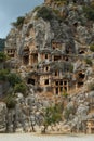 Rock tombs, Myra, Turkey Royalty Free Stock Photo