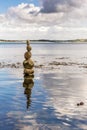 Rock tower at Cornwall seaside