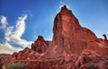 Rock Tower Park Avenue Section Arches National Park Moab Utah Royalty Free Stock Photo