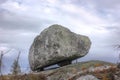 Rock up on the mountain Vottovaara, Karelia, Russi Royalty Free Stock Photo