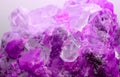 Rock with valuable fucsia mineral just found by geologist Royalty Free Stock Photo