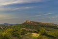 Rock of Vergisson with vineyards, Burgundy,France