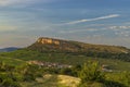 Rock of Vergisson with vineyards, Burgundy,France