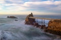 Rock of the Virgin Mary in Biarritz, France Royalty Free Stock Photo