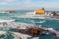 Rock of the Virgin Mary in Biarritz, France Royalty Free Stock Photo