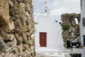 Rock wall on Mykonos