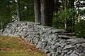 Rock wall, New England Royalty Free Stock Photo