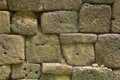 Rock wall old ancient rural brick pattern cement Royalty Free Stock Photo