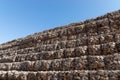 Rock wall protects mountain landslide Royalty Free Stock Photo