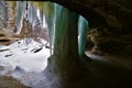Winter at Starved Rock State Park La Salle Canyon Royalty Free Stock Photo