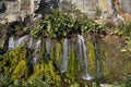 Rock with waterfalls, Iturup Island, South Kuriles