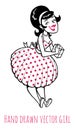 Rockabilly fashion girl Royalty Free Stock Photo