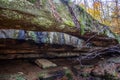 Rockbridge State Nature Preserve in Autumn, Ohio Royalty Free Stock Photo