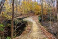 Rockbridge State Nature Preserve in Autumn, Ohio Royalty Free Stock Photo