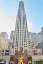 Rockefeller Center building in a sunny day in New York Royalty Free Stock Photo