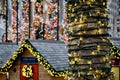 Rockefeller Center Christmas decorations in Manhattan, New York Royalty Free Stock Photo