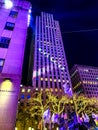 Rockefeller Center during the Holiday season. Royalty Free Stock Photo