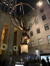 Rockefeller center statue Royalty Free Stock Photo