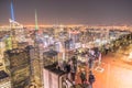 Rockefeller Center Observation Deck of the people and the night view