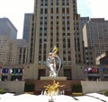 Rockefeller Center, Seated Ballerina by Jeff Koons, New York City, NYC, NY, USA