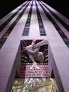 Rockefeller Plaza, 30 Rockefeller Plaza, Comcast Building, Rockefeller Center, Main Entrance, Wisdom, NYC, NY, USA