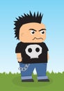 Rocker cartoon character