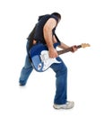 Rocker playing guitar Royalty Free Stock Photo