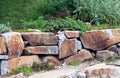 Rockery with large rocks Royalty Free Stock Photo