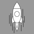 Rocket cartoon vector art