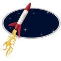 Rocket with clipping path