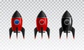 The Rocket collection icon 3d