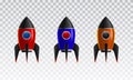 The Rocket collection icon 3d