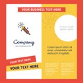 Rocket Company Brochure Template. Vector Busienss Template