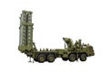 Rocket complex S-300 on a white background, isolate