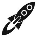 Rocket core values icon simple vector. Business trust Royalty Free Stock Photo