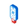 rocket fuel hydrogen isometric icon vector illustration Royalty Free Stock Photo