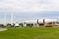 The Rocket Garden at Kennedy Space Center. Royalty Free Stock Photo