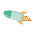 Rocket icon Children toy Space Vector Royalty Free Stock Photo