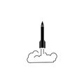 Rocket icon. Elements of space Icon. Premium quality