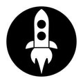 Spacecraft Travel Exploration Vehicle Rocket Icon Spaceship Illustration Space Scienc